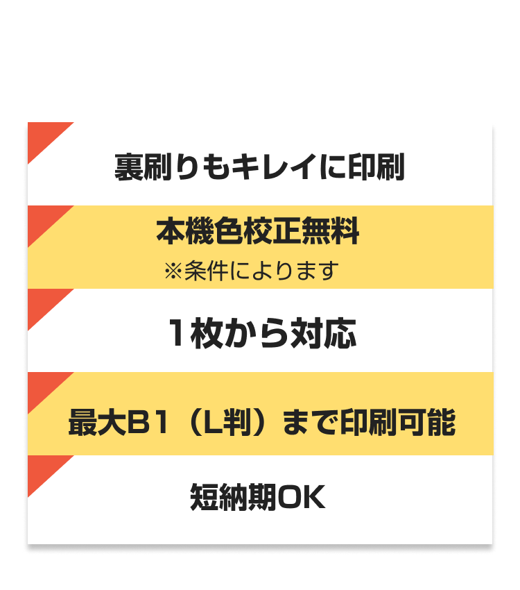 包装紙の用途にあわせて自由な紙サイズでつくります